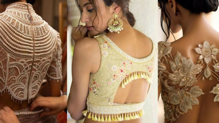 The Best Back Designs for Designer Blouses
