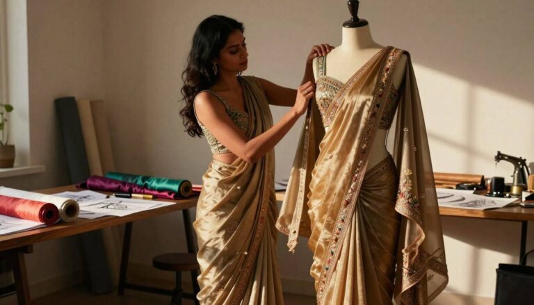 Remaking Heirlooms: Vintage Saree to Modern Indo-Western Outfit