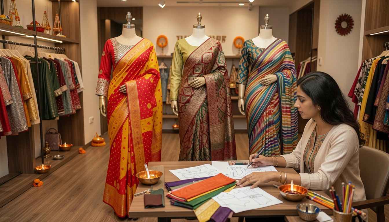 Traditional Gujarati Saree Styles: Bandhani, Patola, Leheriya Deep-Dive