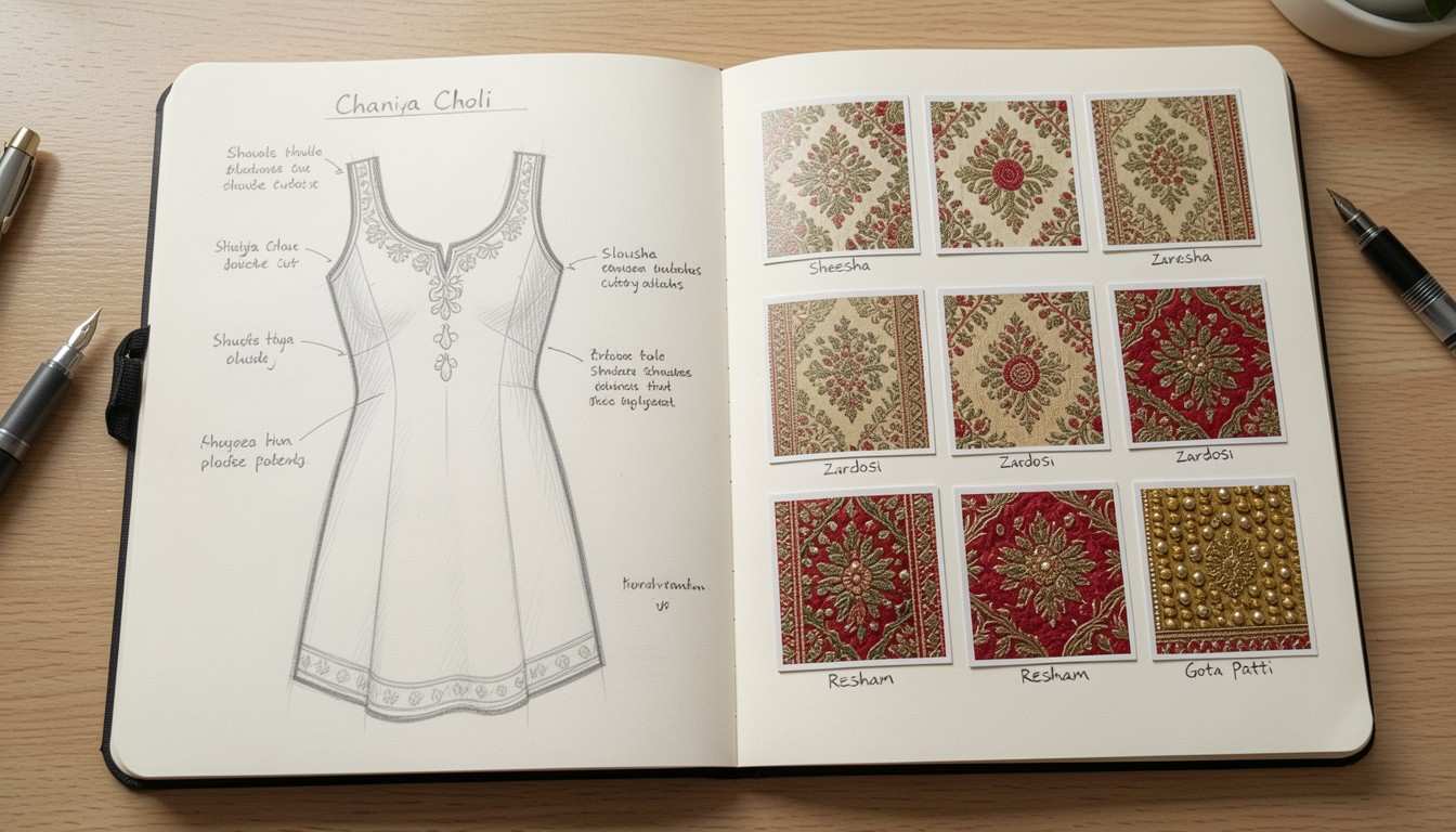 9 Days of Navratri Outfit Planning: Chaniya Choli Color & Theme Guide