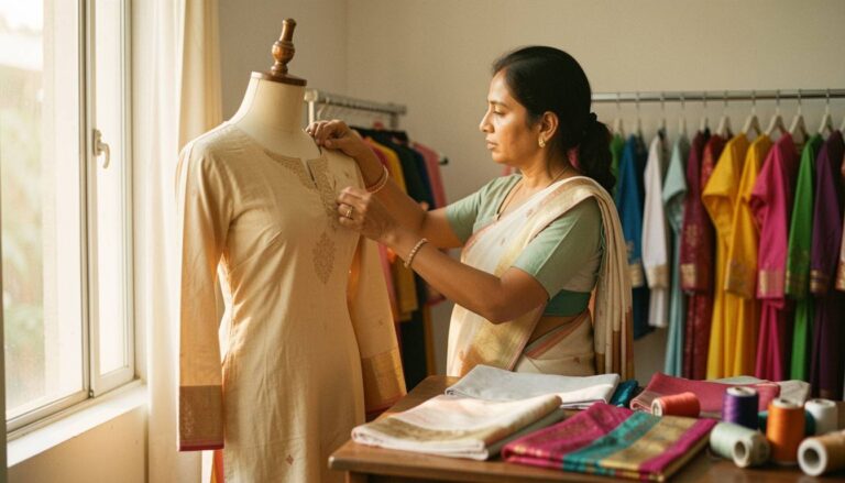 Kurti Customization Necklines, Lengths, Fabrics Available